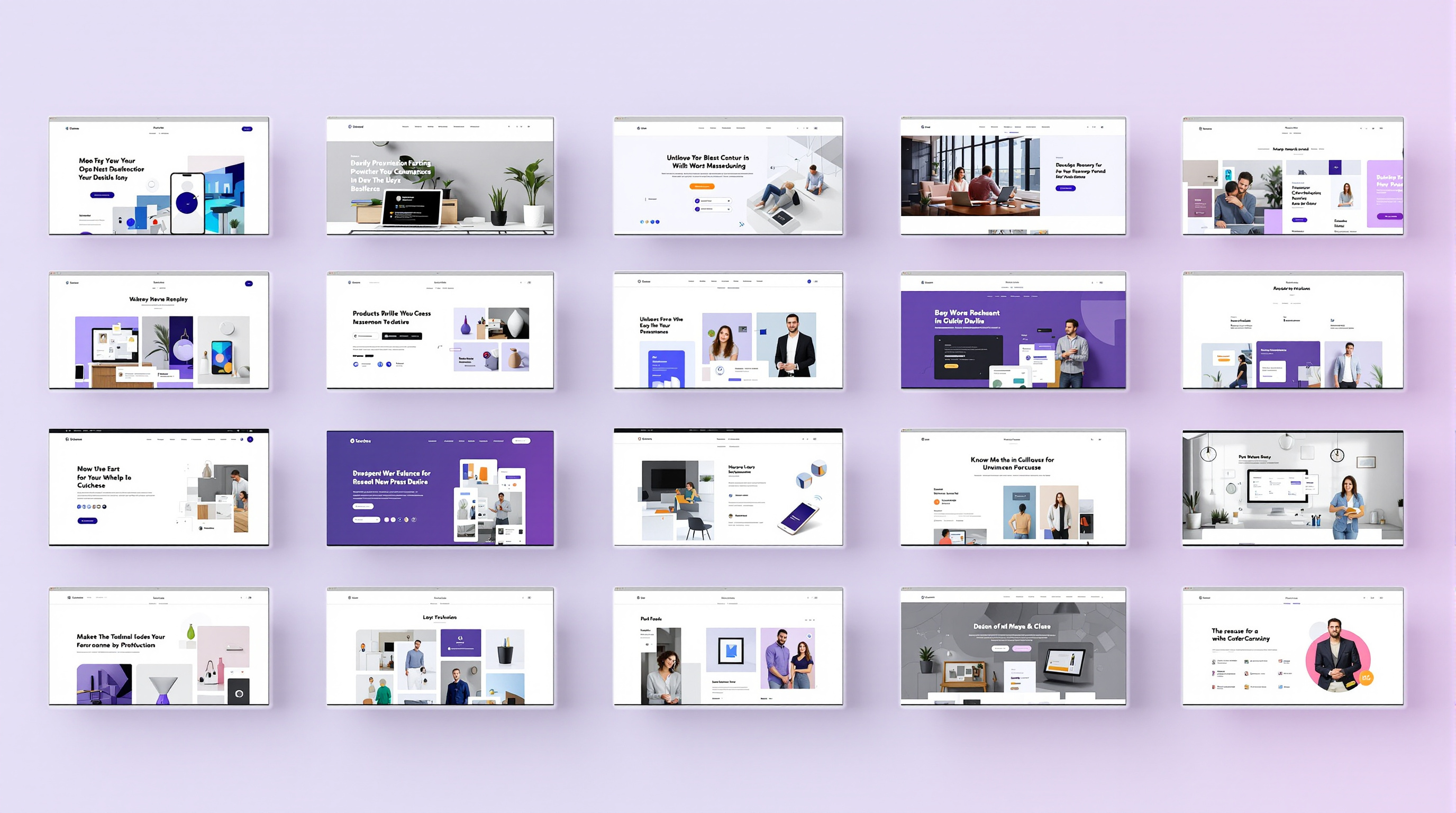 Business theme layout preview